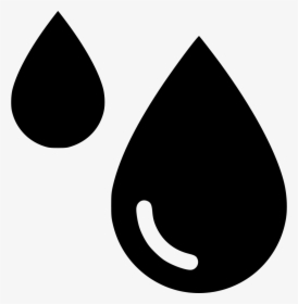 Blood Drops - Blood Droplet Black And White Png, Transparent Png, Free Download
