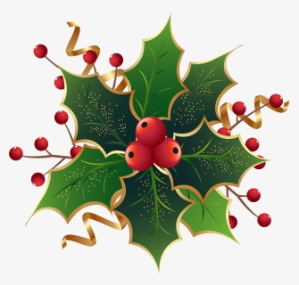 Holly Garland Png - Christmas Holly Berries Png, Transparent Png, Free Download