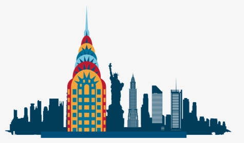 New York City Skyline Silhouette Illustration - New York Skyline Icon, HD Png Download, Free Download