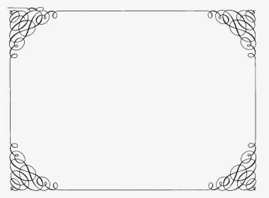 Certificate Border Black And White, HD Png Download, Free Download