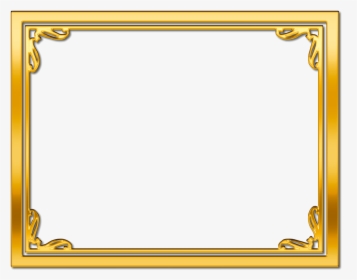 Certificate Frame Png - Golden Frame Png, Transparent Png, Free Download