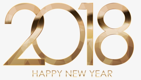2018 Happy New Year Gold Png Download - Happy New Year Chick Fil, Transparent Png, Free Download