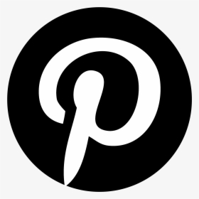 Black Pinterest Logo Transparent, HD Png Download, Free Download