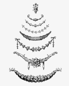 Vintage Garland Vector Images Oh So Nifty Vintage Graphics - Vintage Christmas Garland Vector, HD Png Download, Free Download