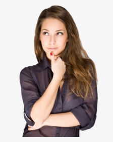 Thinking Woman Png Free Download - Woman Thinking Png, Transparent Png, Free Download