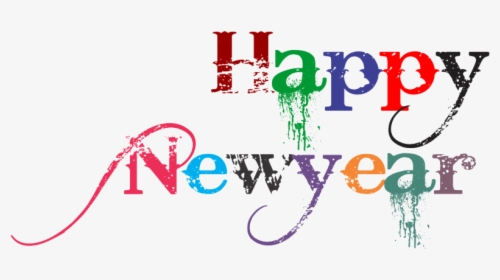 Happy New Year Png Free Image Download - Happy New Year Text Png Hd, Transparent Png, Free Download
