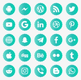 Download Social Media Icons Svg Eps Png Psd Ai Vector - Social Media Vector Icons 2019, Transparent Png, Free Download