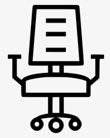 Desk Chair Office Furniture Home Office - Office Chair Icon Icon, HD Png Download, Free Download