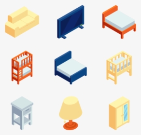 Home Furniture - Isometric Furniture Png, Transparent Png, Free Download