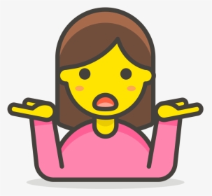 Transparent Shrugging Png - Emojis De Familia Png, Png Download, Free Download