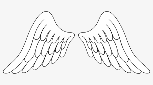Angel Wings Clipart Feathers Pinterest - Easy How To Draw Angel Wings, HD Png Download, Free Download