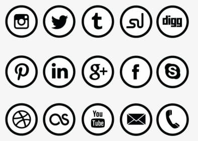 Circle Social Media Icon Png, Transparent Png, Free Download