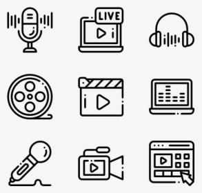 Audio And Video - Icono Hobbies Png, Transparent Png, Free Download