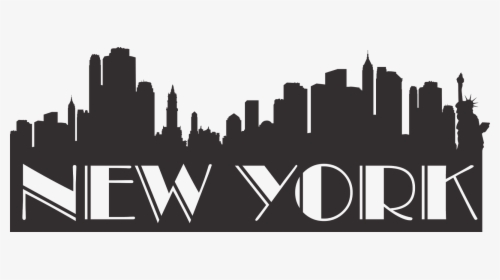 New York Skyline Png - New York City Wall Decal, Transparent Png, Free Download