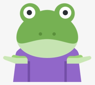 A Shrugging Emoji With A Frog Emoji Head And Green - 🤷 ♀ Significado, HD Png Download, Free Download
