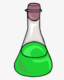 Green Science Bottle Clip Arts - Science Bottle Png, Transparent Png, Free Download