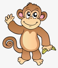 Monkey Png Transparent Images Png Only - Cartoon Monkey Clipart, Png Download, Free Download