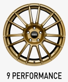 Car Rims Png - Fondmetal 9rr Glossy Gold, Transparent Png, Free Download