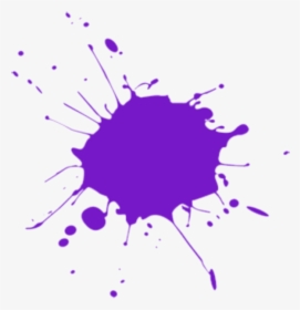 Purple Paint Splatter Png - Purple Color Splash Png, Transparent Png, Free Download