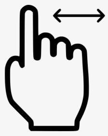 Horizontal Scroll - Hand Click Icon Png, Transparent Png, Free Download