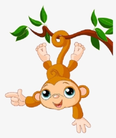 Clip Art Of Cartoon Monkeys Png Image Clipart - Funny Monkey Clipart, Transparent Png, Free Download