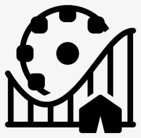 Theme Park Filled Icon - Roller Coaster Icon Png, Transparent Png, Free Download