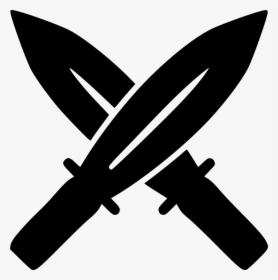Transparent Sword Png Black - Two Swords Icon Transparent, Png Download, Free Download