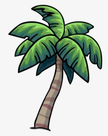 Palm Leaf Png -club Penguin Palm Tree, Hd Png Download - Palm Tree Hammock Clipart, Transparent Png, Free Download