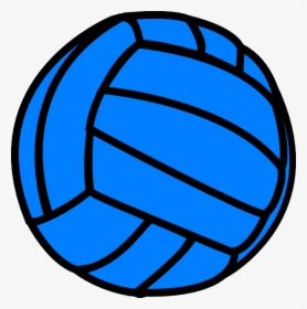 Blue Volleyball Svg Clip Arts - Volleyball Clip Art, HD Png Download, Free Download
