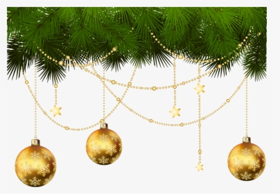 Christmas Decoration Png - Gold Christmas Decor Png, Transparent Png ...