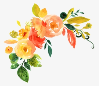 Watercolor Flowers Png File Download Free - Watercolor Flowers Transparent Background, Png Download, Free Download