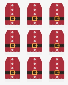 Santa Suit Gift Tags, HD Png Download, Free Download