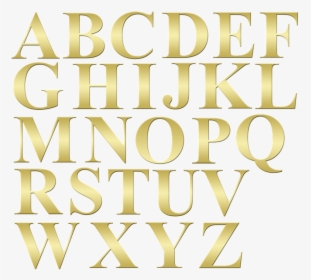 Alphabet, Alphabet Letters, Letters, Letter, Font, - Alphabet Gold, HD Png Download, Free Download