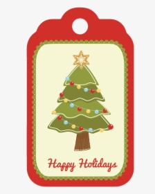 Christmas Gift Tags - Christmas Tree, HD Png Download, Free Download