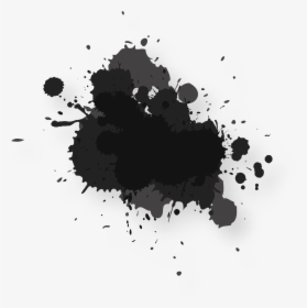 Watercolor Painting Ink Abstract Splash - Black Color Splash Png, Transparent Png, Free Download