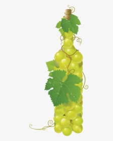 Grapes In A Bottle, HD Png Download, Free Download