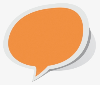 Speech Bubble Orange - Bubble Talk Vector Png, Transparent Png, Free Download