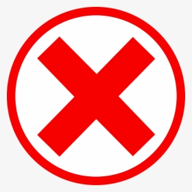 Red Cross Red Circle And Cross Clipart Free To Use - Check And X Png, Transparent Png, Free Download