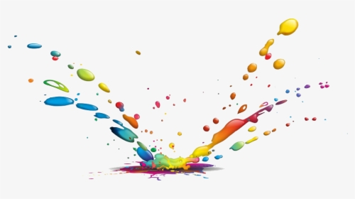 Color Drop Water Paint Splash Ink Drops Clipart - Color Water Splash Png, Transparent Png, Free Download