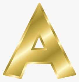Letter A In Gold, HD Png Download, Free Download
