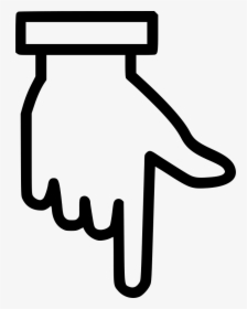 Pointing Finger Down Icon, HD Png Download, Free Download