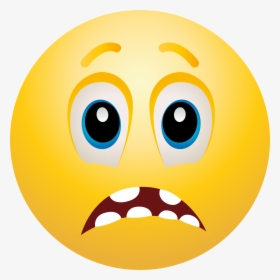Scared Emoticon Png Clip Art, Transparent Png, Free Download