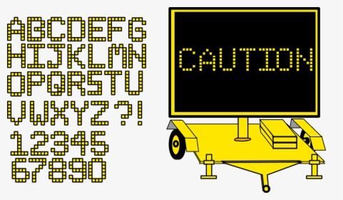 Alphabet Caution Construction - Portable Network Graphics, HD Png Download, Free Download