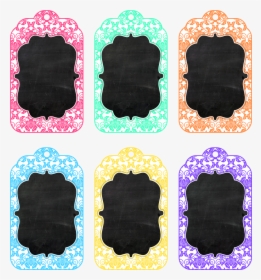 Transparent Free Tag Png - Printable Chalkboard Name Tags, Png Download, Free Download