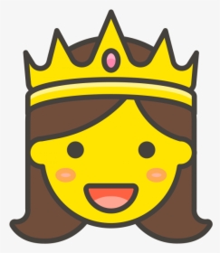 Princesa Emoji , Png Download - Princess And Prince Icon, Transparent Png, Free Download