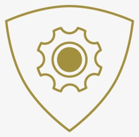Transparent Shield Png Icon - Gear Outline Icon Png, Png Download, Free Download