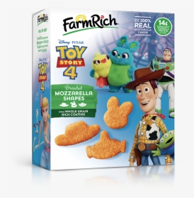 Disney And Pixar Toy Story 4 Mozzarella Shapes - Farm Rich Mozzarella Sticks Toy Story 4, HD Png Download, Free Download