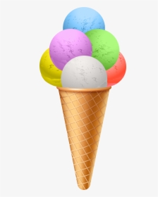 Ice Cream Cone Gelato Ice Pop - Ice Cream Png Clipart, Transparent Png, Free Download
