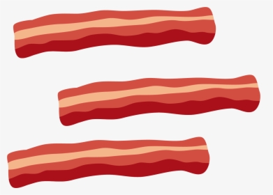 Bacon Tocino Meat Clip Art - Transparent Background Cartoon Bacon, HD Png Download, Free Download