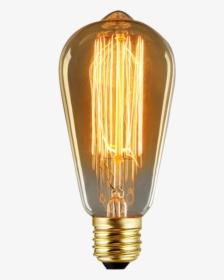St58 Edison Light Bulb, Vintage Filament, Antique Style - Transparent Edison Light Bulb, HD Png Download, Free Download